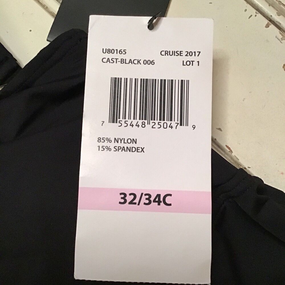 COCO REEF U80165 BLACK TANKINI 32/34C Size 8 - Picture 4 of 7